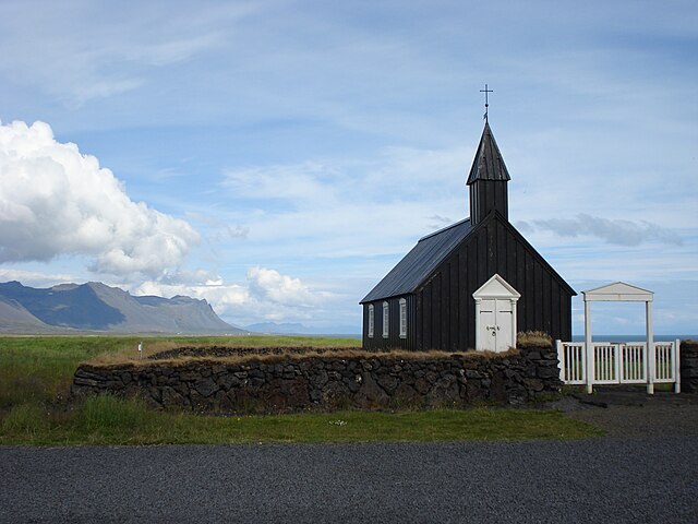 Búðakirkja (Black Church at Búðir) thumbnail